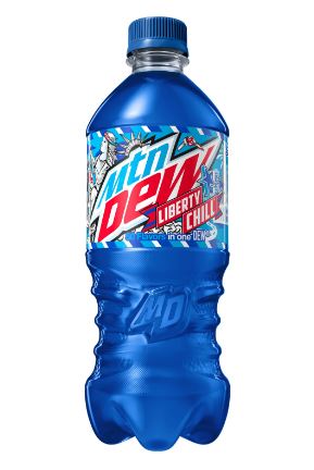 New Mountain Dew Liberty Chill Soda Pop 20 Ounce Bottle