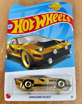 New 2024 Hot Wheels Dimachinni Veloce Gold Damaged
