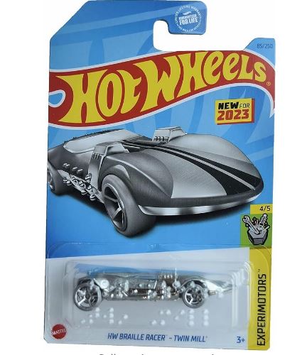 ミニカー Hot Wheels NEWSLETTER PASSION SILVER New 2024 Hot Wheels HW Braille Racer Twin Mill Experimotors