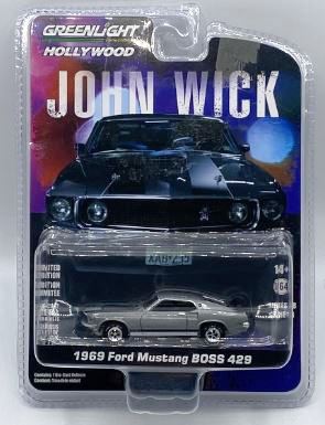 New 2025 Greenlight John Wick 1969 Ford Mustang BOSS 429 Hollywood