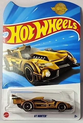New 2025 Hot Wheels GT Hunter Gold Damaged