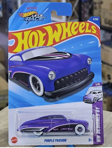 New 2025 Hot Wheels Purple Passion HW Designed By Damaged
