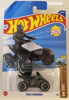 New 2025 Hot Wheels Tesla Cyberquad HW Dirt