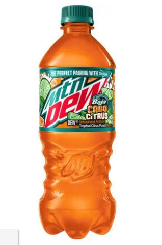 Mountain Dew Baja Cabo Citrus 20 Ounce Bottle