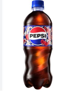 New Pepsi Wild Cherry & Cream 20 Ounce Bottle