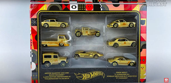 New 2022 Hot Wheels FAO Schwarz 8 Pack Gold Box Set Target