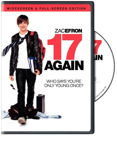 17 Again Movie Used DVD Widescreen & Full Screen Edition 2009 UPC794043125041