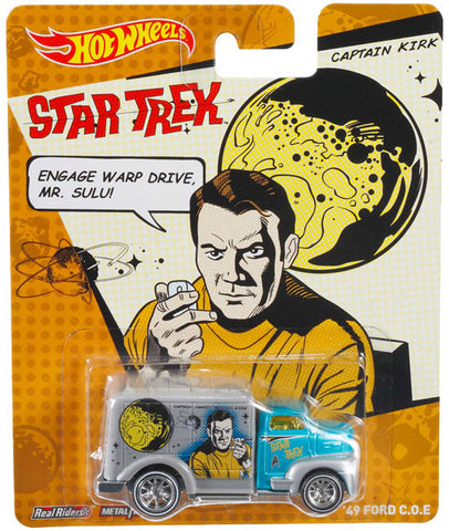 New 2014 Hot Wheels Star Trek Die-Cast Car Captain Kirk '49 Ford C.O.E. Truck