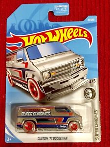 Hot wheels custom 77 hot sale dodge van super chrome