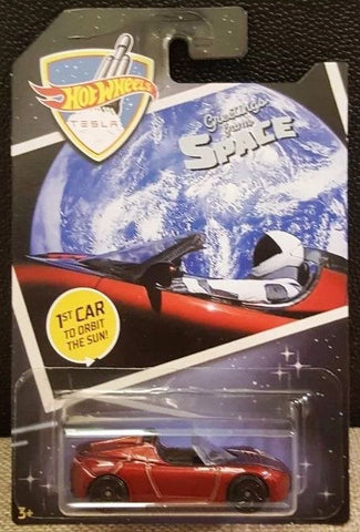 New 2019 Hot Wheels '08 Tesla Roadster First Car In Orbit 2008 Car