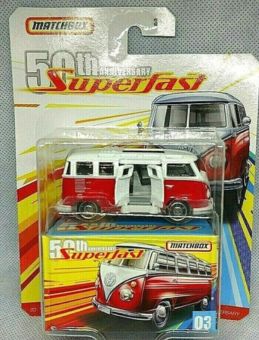 New 2019 Matchbox 50th Anniversary Superfast '59 Volkswagon 23 Microbus