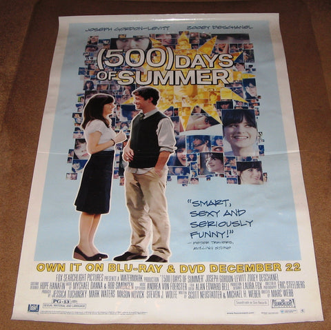 (500) Days of Summer Movie Poster 27x40 Used