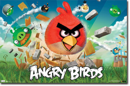 Angry Birds Game Poster RP1303 22x34 New