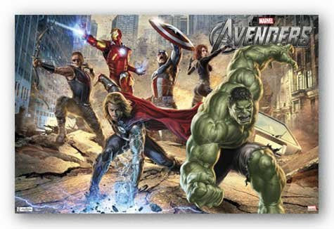 Avengers – Mural Movie Poster RP2013 22x34 UPC017681020135