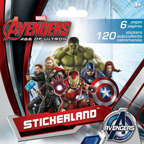 Avengers 2 - Age Of Ultron Mini Stickerland Pad 6 Page ST5177 UPC042692039944