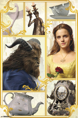 Beauty & The Beast - Group Movie Poster 22x34 RP15232 UPC882663052325 Disney