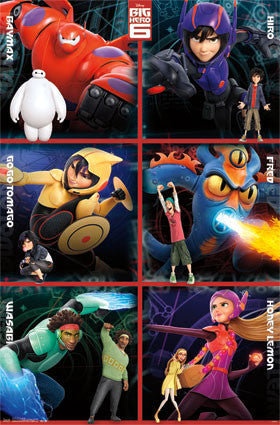 Big Hero 6 - Heroes Movie Poster 22x34 RP2344 UPC017681023440