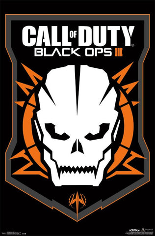 Black Ops 3 - Skull Game Poster RP14318 22x34 UPC882663043187 Call Of Duty