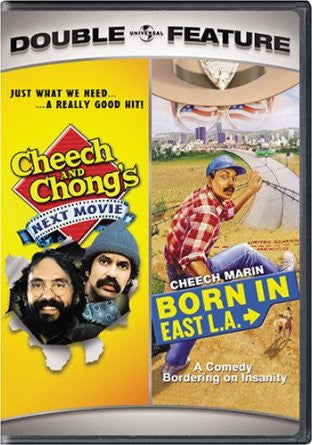 Born In East L.A. and Cheech and Chong's Next Movie Double Feature Movie DVD Used UPC025195006187