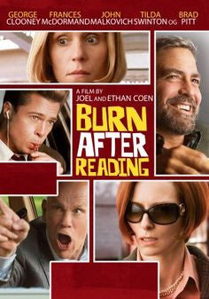 Burn After Reading Movie DVD 2008 Used George Clooney, Brad Pitt, Francis McDormand, John Malkovich UPC025195016490