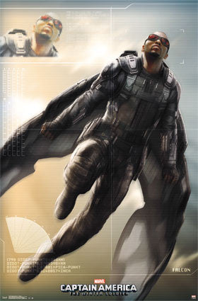 Captain America 2 – Falcon Movie Poster RP13149 22x34 UPC88266031498 Marvel