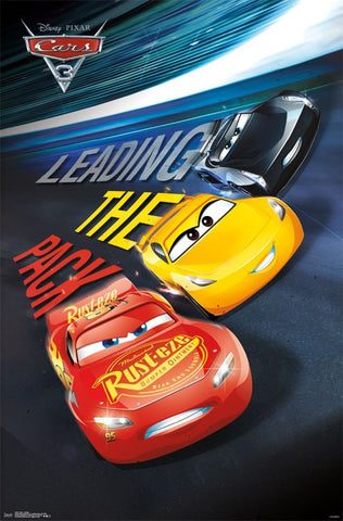 Cars 3 - Group Movie Poster RP15728 22x34 UPC882663053728 Disney Pixar