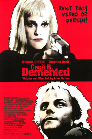 Cecil B. Demented 2000 Movie Poster 27x40 Used Eric Roberts, Melanie Griffith, Ricki Lake