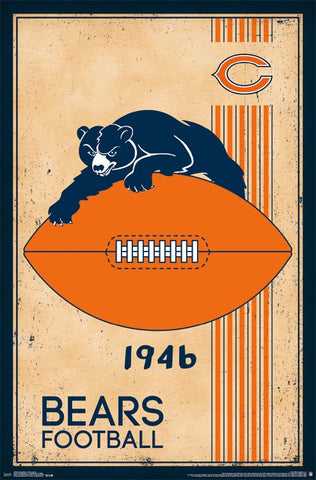 Chicago Bears - Retro Logo 14 RP13168 23x32 UPC882663031689 Sports