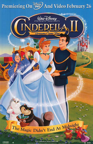 Cinderella 2: Dreams Come True 27x40  Used Walt Disney