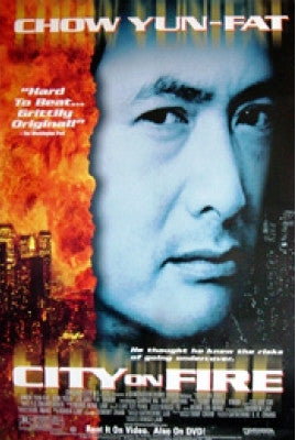 City of Fire Movie Poster 27x40 Used Chow Yun-Fat