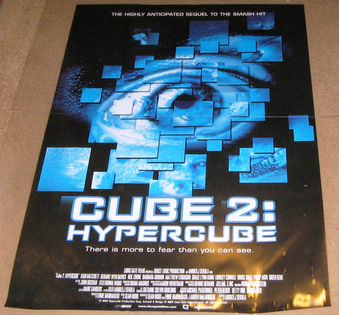 Cube 2 Hypercube 2002 Movie Poster 27x40 Used