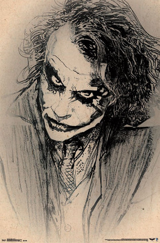 Dark Knight - Sketch Poster 22x34 RP13555 UPC882663035557