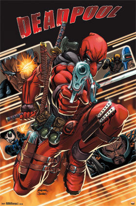 Deadpool - Attack Movie Poster 22x34 RP13561 TV Show UPC882663035618 Marvel