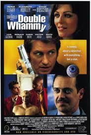 Double Whammy Movie Poster 27x40 Used Sharon Wilkins, Maurice Compte, Bill Boggs, Gloria Irizarry, Kerry Li, Laurie Wallace, Sally Jessy Raphael, Leslie Lyles, Victor Argo, Keith Nobbs, Marjan Neshat, Melonie Diaz