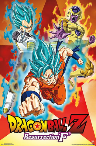 Dragon Ball Z Resurrection F - Group Wall Poster RP15208 22x34 UPC882663052080