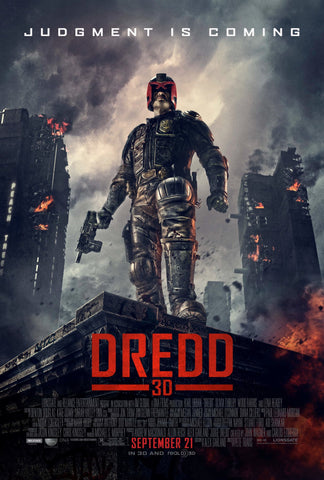 Dredd 3D Movie Poster (2012) 27x40 Used  Deobia Oparei, Olivia Thirlby, Domhnall Gleeson, Lena Headey, Karl Urban, Warrick Grier, Rakie Ayola, Patrick Lyster, Wood Harris, Langley Kirkwood
