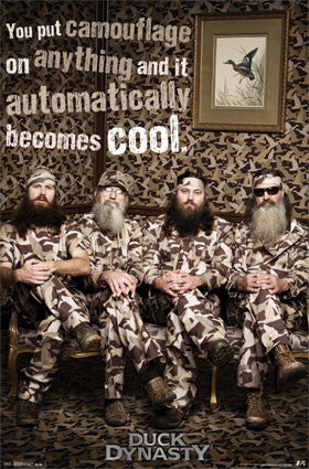 Duck Dynasty – Camo 22x34 TV Show Poster RP2167 UPC017681021675