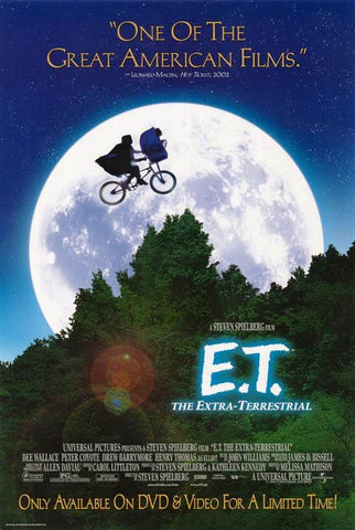 E.T. The Extra-Terrestrial Movie Poster 27x40 Used Rare (1982) Steven Spielberg, Jean-Paul Hellendall, Anne Lockhart, Sean Frye, Milt Kogan, Drew Barrymore, Erika Eleniak, C Thomas Howell, Henry Thomas, Mary Stein, Robert MacNaughton, KC Martel