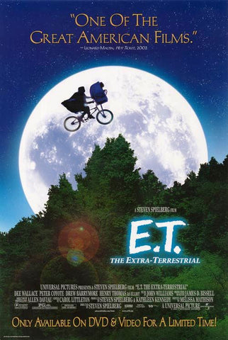 E.T. The Extra-Terrestrial Movie Poster 27x40 Used Rare (1982) Steven Spielberg, Jean-Paul Hellendall,  Anne Lockhart, Sean Frye, Milt Kogan, Drew Barrymore, Erika Eleniak, C Thomas Howell, Henry Thomas, Mary Stein, Robert MacNaughton, KC Martel