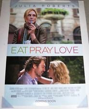 Eat Pray Love Movie Poster 27x40 Used Julia Roberts