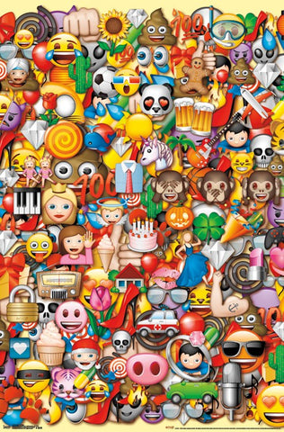 Emoji - Collage Wall Poster 22x34 RP15198 UPC882663051984