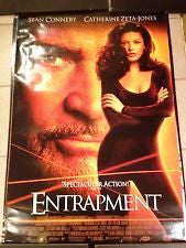 Entrapment Movie Poster 27x40 Used (1999)  Sean Connery, Catherine Zeta-Jones, Will Patton, Rolf Saxon, Kee Thuan Chye, Eric Meyers, Harry Fielder, Ravin J Ganatra, Sai-Kit Yung, David Yip, Madhav Sharma, David Howard, Aaron Swartz, Ving Rhames