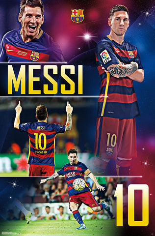 FC Barcelona - L Messi 16 Sports Poster 22x34 RP14600 UPC882663046003