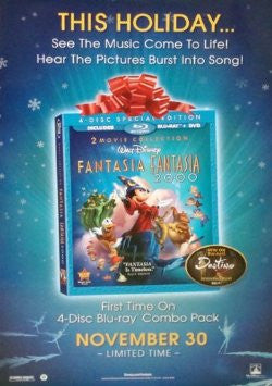 Fantasia 2000 Special Edition Movie Poster 27x40 Used Disney