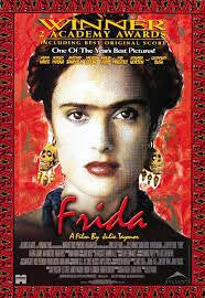 Frida Movie Poster 27x40 Used Antonio Banderas, Edward Norton, Felipe Fulop, Didi Conn, William Raymond, Benjamín Benítez, Saffron Burrows, Salma Hayek, Anthony Alvarez, Loló Navarro, Ashley Judd, Valeria Golino, Martha Claudia Moreno, Alfred Molina