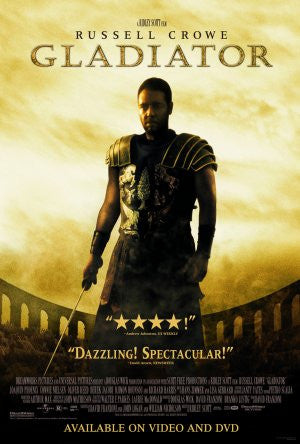 Gladiator Movie Poster 27x40 (2000) Used Russell Crowe, David Bailie, James Fiddy, Spencer Treat Clark, Djimon Hounsou, Tomas Arana, Norman Campbell Rees, Michael Sheen, Tommy Flanagan, Joaquin Phoenix, Connie Nielsen, Sven-Ole Thorsen, Paul Sacks