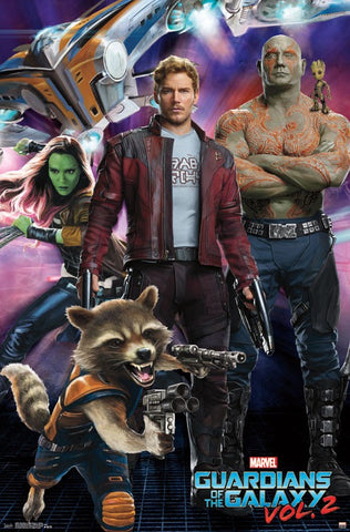 Guardians of the Galaxy 2 - Group Movie Poster 22x34 RP15097 UPC882663050970 Marvel