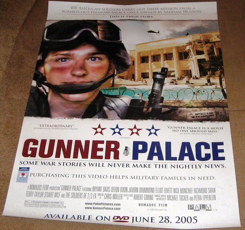 Gunner Palace 2004 Movie Poster 27x40 Used Terry Taylor