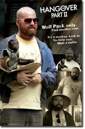 Hangover 2 – Alan and Monkey Movie Poster 22x34 RP1506