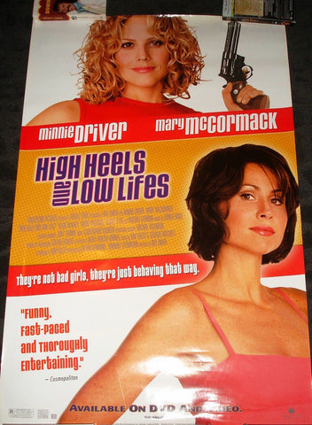 High Heels and Low Life’s Movie Poster 27x40 Used Darren Tighe, Michael Gambon, Michael Attwell, Paul Brown, Minnie Driver, Liam Noble, Danny Dyer, Stewart Wright, Ranjit Krishnamma, Tom Ellis, Mary McCormack, Ben Walden